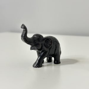 Melna dekoratīva figūriņa - Zilonis