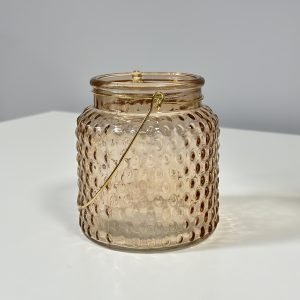 Stikla burciņas oranžā krāsā