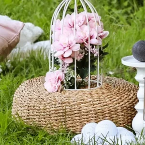 Boho stila pīts zemais sēžamais pufs